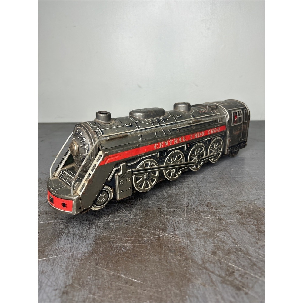 VTG Battery Operated Japan Litho Tin Kanto Toy Central‎ Choo Choo Train UNTESTED
